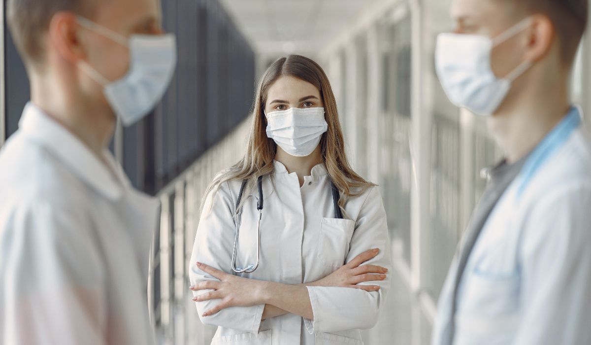 Patient reviewing preventive care information